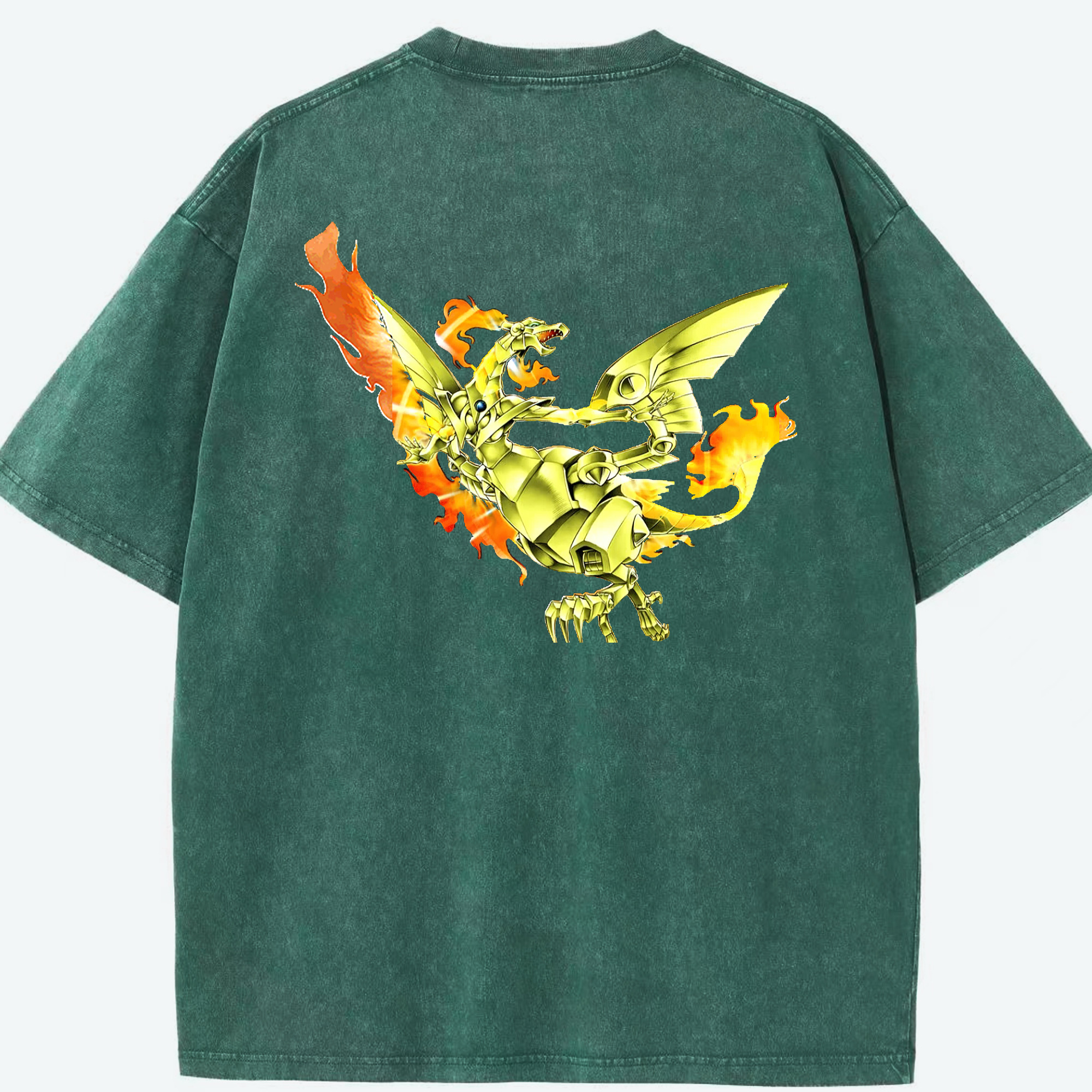 （画像用） 遊☆戯☆王 Yu-Gi-Oh! 綿100% ヴィンテージ風 半袖Tシャツ（背面プリント）